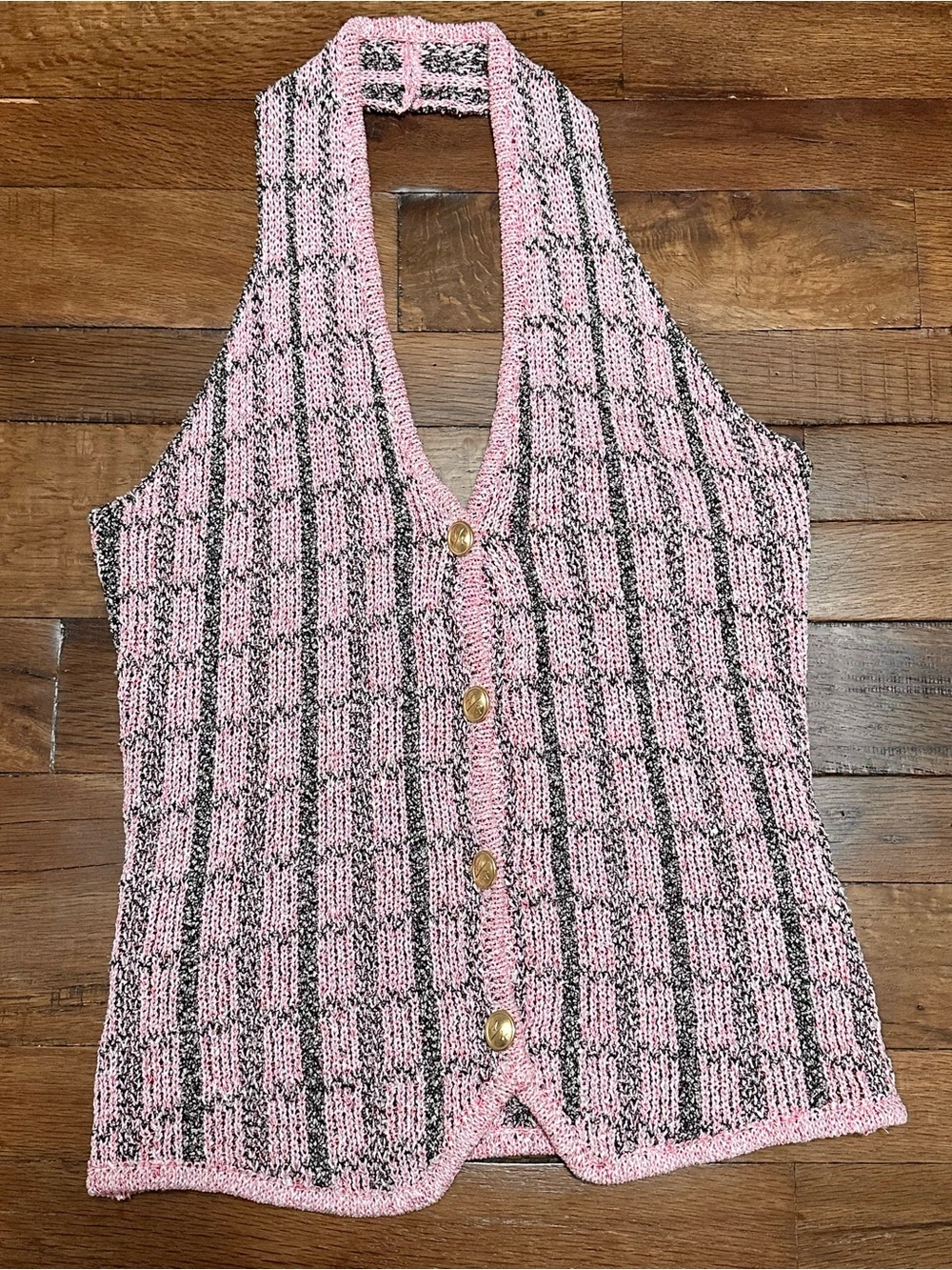 Asta Resort Bianca Halter Top Pink Medium